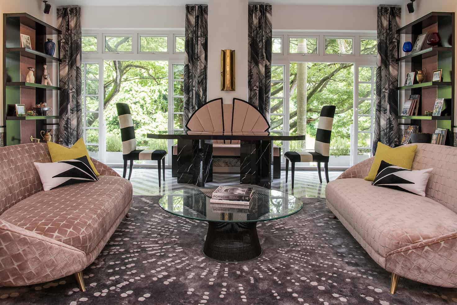 modern glamour living room by Design Intervention